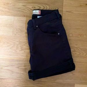 Levi Black denim shorts